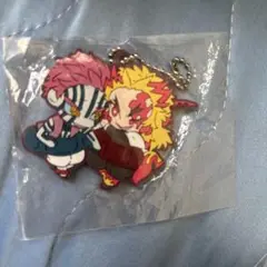 鬼滅の刃 煉獄杏寿郎 ＆ 猗窩座 ラバーストラップ ばんちょうこう