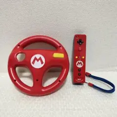 Wiiリモコンプラス マリオデザインとWiiハンドルセット