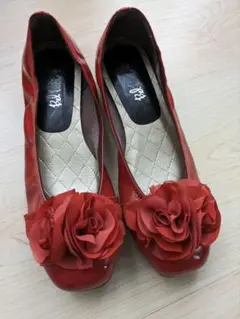 FUKUSUKE　未使用品　Bel Paci ステッチお花シューズ Y's × Flower MOUNTAIN | Yohji Yamamoto (ヨウジヤマモト