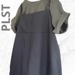 【美品】PLST 24年購入　キャミワンピ　ロング　ワンピース M 黒　プラステ