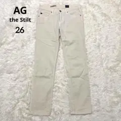 AG エージー　THE STILT ストレッチスキニー　26 ホワイト　白