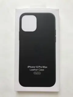 未使用iPhone 12ProMax レザーケース新品ブラック純正 ❸