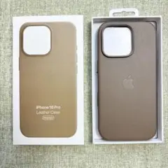 新品未使用· iPhone 16Pro レザーケース トープ MagSafe対応