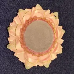 ハンドメイド ロゼット ピンク