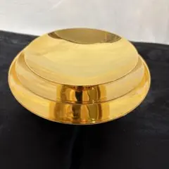 古河鋳造　金杯3段　縁起物　工芸品　24K 風水