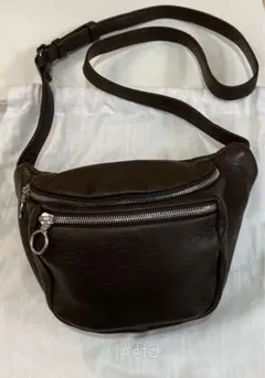 美品 aeta アエタ ウエストバック S ブラウン ウエストポーチ