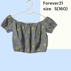 No.K108 (♡)Forever21 バナナギンガムチェック柄トップス