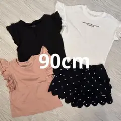 90cm 女の子 夏服 コーデ プティマイン tシャツ