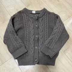 プティマイン　ブラウン　カーディガン