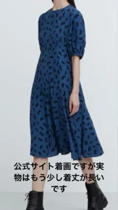 新品☆UNIQLOバルーンスリーブワンピース