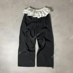 y2k frill nylon pantsフリル付パンツ　グランジ バレエコア