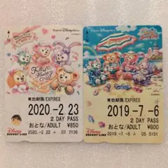 ディズニーリゾートライン　きっぷ 2枚セット　《使用済み》