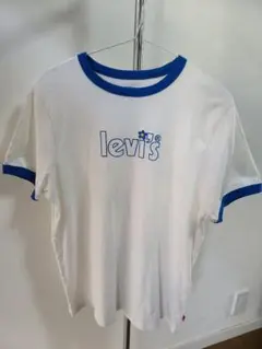 Levi's ロゴ Tシャツ S/PCH ホワイト/ブルー