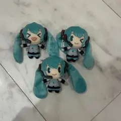 初音ミク　デフォルメぬいぐるみマスコット全3種