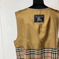 【美品】バーバリー ノバチェック ベスト ジレ ウール ビンテージ 9号 2025年最新】BURBERRY 柄・デザイン：チェック メンズ ベストの