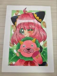 【手描きイラスト】アーニャ SPY×FAMILY ファンアート 1枚