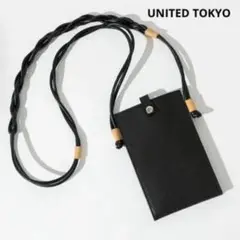 UNITED TOKYO スマホ ケース ショルダーバッグ サコッシュ ブラック