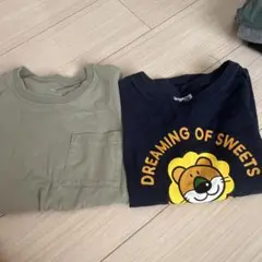 オリーブ・ネイビー Tシャツセット 140サイズ