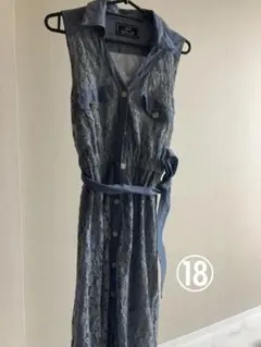 Rady ブルーレースノースリーブワンピース