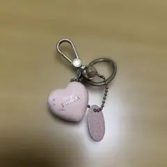 FURLA ハート型　キーリング　ピンク