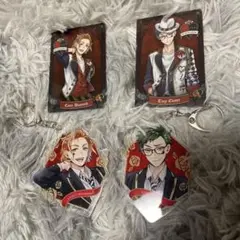 【4点セット】　ツイステ　トレイ　ケイト　カード&キーホルダー