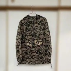 カモフラージュ ナイロンジャケット フード付き