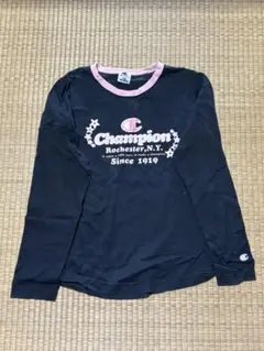 Champion 長袖カットソー 黒 100cm~
