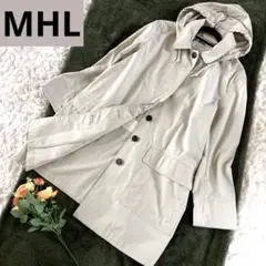 MHL マーガレットハウエル 2WAYスプリングコート ステンカラー フーデット