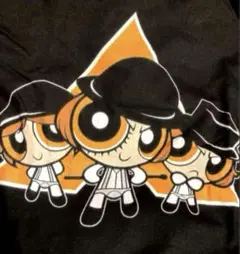 レアです 時計仕掛けのオレンジ ×パワパフ パワーパフガールズ Tシャツ