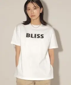 BLISS ロゴ 半袖Tシャツ ホワイト