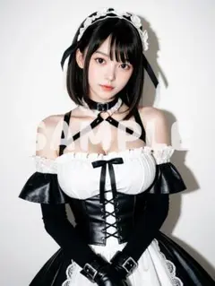 ゴスロリ A4 ポスター AI 美女 下着 グラビア セクシー 可愛い n684