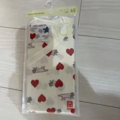 UNIQLO LISA LARSON ハート柄シャツ肌着 60