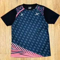 美品 限定 ヨネックス リンダン モデル ユニ Tシャツ ブラック M