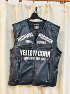 (美品)YELLOW　CORNライダーデニムベスト 美品)YELLOW CORNライダーデニムベスト - メルカリ