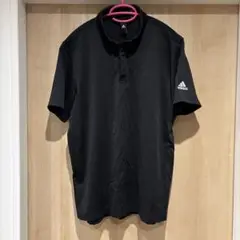 adidas ブラック ポロシャツ Oサイズ