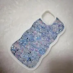 iPhone15 ハンドメイドスマホケース　ボンボンドロップシール