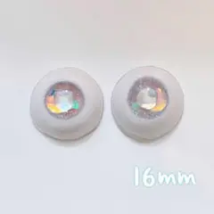 ドールアイ 16mm ピンク×水色 ゆめの星月アイ