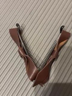 ヘアクリップ ブラウン 合皮 未使用