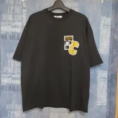 ★新品★FELIX別注 ヴィンテージライク ロゴ 刺繍半袖Tシャツ男女兼用 L