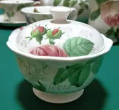 ロイヤルウースター RHSローズ シュガーポット