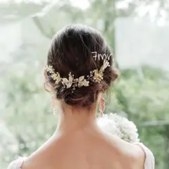 新品❁ヘッドドレス アクセサリー ブライダル 結婚式 髪飾り ウェディング
