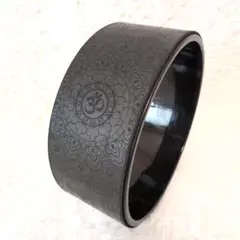 ヨガホイール ピラティス　ヨガ　 補助器具 ブラック　マンダラデザイン