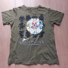 妖怪ウォッチ Tシャツ 140サイズ オリーブグリーン