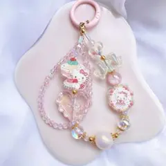 白猫 キーホルダー ストラップ
