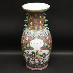 中国古玩 大清同治年製 粉彩人物図獣耳花瓶 2025年最新】大清同治年製の人気アイテム - メルカリ