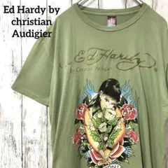 C2341 Ed Hardy by christian USA製 Tシャツ