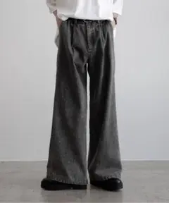 Casper John 13oz フレアデニム　ライトグレー M