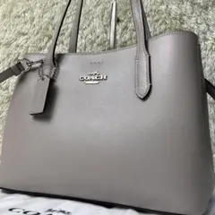 未使用級・人気品✨コーチ トートバッグ 2way アベニュー グレー レザー