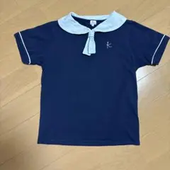 組曲キッズ160 セーラタイTシャツ　ネイビー