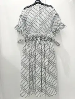 Noir kei ninomiya 22SS ロゴ柄 チュールワンピース